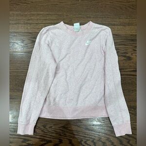 Nike Women's Light Pink Crewneck Sweatshirt